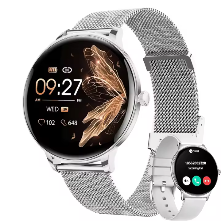 2025 Nuevo reloj inteligente ultrafino para mujer NFC llamada presión arterial rastreador deportivo de ritmo cardíaco pantalla AMOLED de 1,43 pulgadas reloj inteligente hombres mujeres regalo - 1
