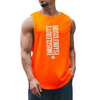 Gym Absorb Sweat Singlet Summer Breathable Sleeveless Quick Dry Vest Casual Fashion Print Shirt Men Workout Muscle Mesh Tank Top - details 11