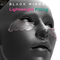El Q-pop ultra suave presenta parches adhesivos para los ojos en las alas combinados con láminas finas delicadas y brillantes, con un diseño de contorno único. - details 6
