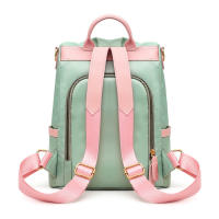 Mochila escolar de tela Oxford para mujer, bolso de hombro de Color caramelo, mochila de viaje para niña adolescente y niño - details 10