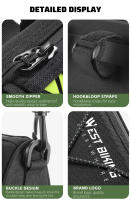 WEST BIKING-bolsa frontal para bicicleta, bolso reflectante de colores para manillar de ciclismo, bolso de hombro multifuncional portátil, accesorios para bicicleta - details 11