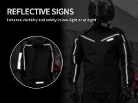 WOSAWE Conjunto de Ciclismo Impermeable Chaqueta y Pantalones de Poliéster con Cremallera Completa - details 5