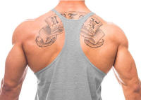 Muscleguys Mens Fitness Bodybuilding Graphic Design Y Back Summer Fashion Casual Bodybuilding Sleeveless Shirt - details 16