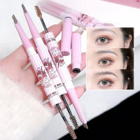 Crema de Tinte de Cejas 3D Duradera Impermeable Lápiz de Cejas de Doble Cabeza - details 4