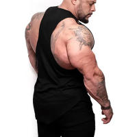 2023 New Style Jogger Gym Singlet Training Bodybuilding Tank Tops Summer Sleeveless Breathable Cotton T-Shirt Men Casual Vests - details 3