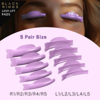 5 pares de pestañas de silicona Blackwings, almohadilla permanente para pestañas, varillas protectoras para levantamiento de pestañas 3D, accesorios para rizador de pestañas, herramientas aplicadoras - details 0