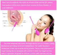 1 Juego de vibrador inteligente de silicona seguro Kegel Ball Ben Wa Ball Vagina apretar máquina de ejercicio juguete sexual para mujeres Kegel pesas bola - details 4