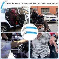Manija de asistencia para puerta de coche, manija de soporte portátil multifunción 3 en 1 para vehículo, cortador de cinturón de seguridad y rompeventanas para personas mayores - details 1