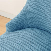 Funda elástica para silla de comedor, fundas para sillas de LICRA Jacquard, respaldo alto elástico, sillones inclinados, para cocina de Hotel, 1 ud. - details 61