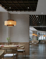 [1 año de garantía] Lámpara de mesa de bar de ratán tejido TOMAX estilo chino nuevo estilo wabi-sabi retro para restaurante, sala de estar, restaurante, olla caliente, salón de té - details 5