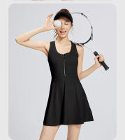1 vestido deportivo para mujer, vestido antideslizante para exteriores, vestido de tenis con cremallera, vestido de bádminton para correr y fitness - details 16