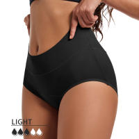 Ropa interior menstrual femenina de 4 capas de gran tamaño con absorción de flujo pesado, ropa interior fisiológica a prueba de fugas, 1 pieza. - details 33