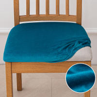 Fundas de asiento de silla de terciopelo, fundas de cojín de asiento elásticas, funda de silla lavable para comedor, Hotel, ceremonia, banquete, fiesta - details 10