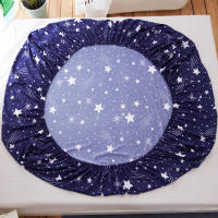 Sábana bajera de algodón estampada, sábanas para cama de cuatro esquinas con banda elástica (sin fundas de almohada), 1 ud. - details 3