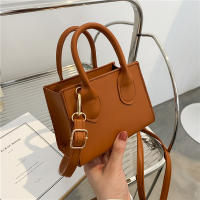Mini bolso de mano de cuero PU para mujer, bandolera de hombro de Color sólido, bolso de compras con asa para teléfono, nueva moda - details 24