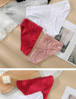 Bragas Sexis de Encaje para Mujer, Bragas de Encaje de Color Sólido para Mujer, Ropa Interior Más Bragas de Lencería, 3 Piezas - details 4