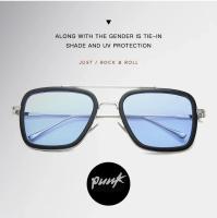 Gafas de Sol Cuadradas Vintage de Metal para Hombres Deportes y Moda - details 7