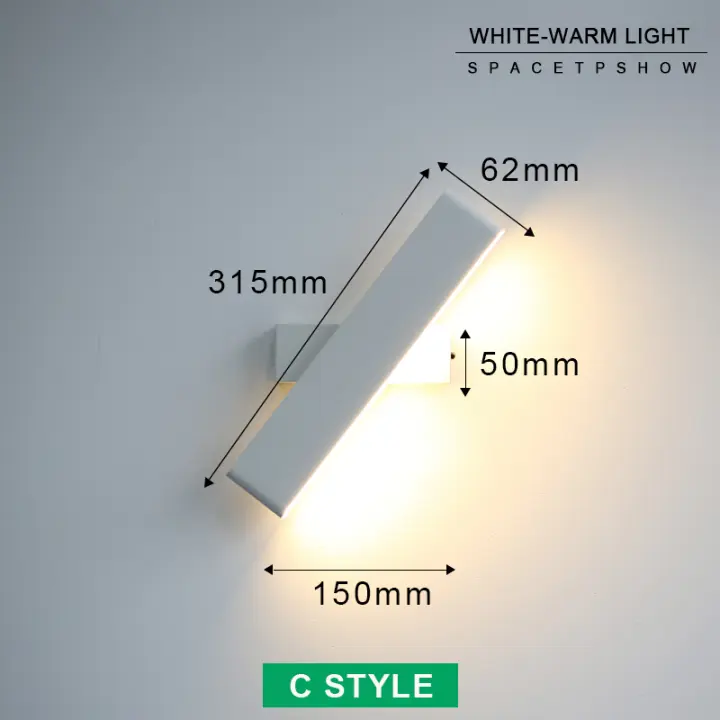 Lámpara de Pared LED Moderna Rotación de 360° Ajustable Estilo Nórdico - 1