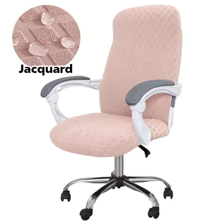 Cubierta de Silla de Oficina Coolazy Resistente al Agua con Estampado de Jacquard Antisuciedad para Juegos y Escritorio Material de Poliéster Tamaño S/M/L - 1