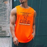 Men Tank Tops Gym Fitness Basketball Clothing Casual Fashion Solid Print Vest Summer Breathable Quick Dry Sleeveless Mesh Shirt - details 7
