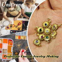 Encantos de Ojo Malévolo de Girasol UniCrena Joyería Hecha a Mano con Zircon Plateado - details 4