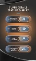 Kemei KM-2371 recortadora de barba y pelo, maquinilla de afeitar eléctrica para peluquero, máquina para cortar cabello con acabado recargable por Usb para hombres - details 1