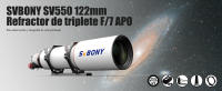 Telescopio Refractor APO Aochromático Triplet SVBONY SV550 122mm F7 FPL51 para Astrofotografía de Cielo Profundo Material de Vidrio ED FPL51 Made in China Magnificación 224X - details 0