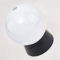 Lámpara de poste para exteriores, luces de cubierta de sombra de globo negro, Anti UV, luz de pilar de valla para patio, porche, muelle, iluminación de linterna Exterior - details 3