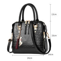 Bolso de mano Retro de piel sintética para mujer, bandolera de hombro con borla de diseñador, informal, de lujo - details 27
