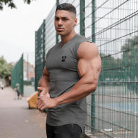 Summer Casual Fashion Print Vests Sleeveless Breathable Tank Tops Joggers Gym Fitness T-Shirt Male Basketball Training Singlets - details 17