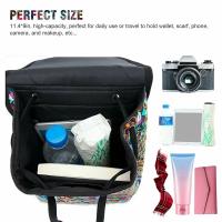 Mochila de lona con diseño bordado hecho a mano Retro para mujer, bolso de hombro de viaje, mochila étnica de gran capacidad - details 17