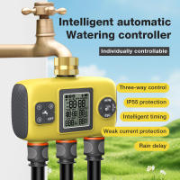 Temporizador de agua inteligente, controlador automático de riego de jardín, sistema de riego de 1/2/3 salidas, rociador temporizado para invernadero de césped - details 3