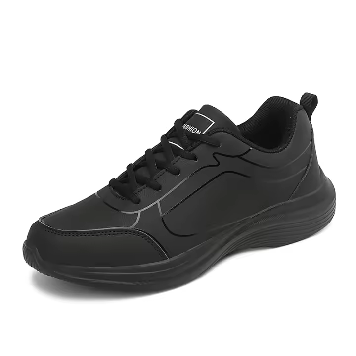 Zapatillas de correr para hombre, zapatos masculinos cálidos de invierno, antideslizantes, transpirables, para caminar, con cordones, suaves y ligeros - 1