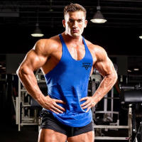 Gym Fitness Sport Cotton Breathable Tank Tops Men Sleeveless Thin Suspenders Vest Bodybuilding Workout Casual Stringer Singlet - details 10