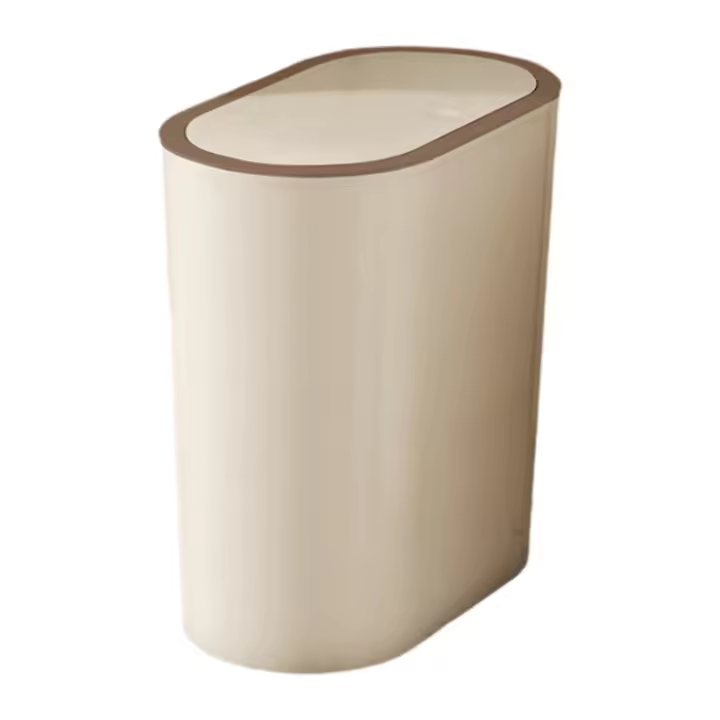 Bote de basura Bote de basura Tipo de prensado Bote de basura Cesto de basura portátil Cesto de basura para sala de estar Dormitorio Baño - 1