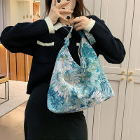 Bolso de hombro de gran capacidad para mujer, bolsos cruzados con pintura al óleo, monederos simples bonitos, bolsos de viaje para mujer, nueva moda - details 6
