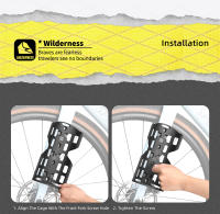 Rhinowalk-bolsa para horquilla delantera de bicicleta, resistente al agua, de liberación rápida, para Mtb, carretera, grava, almacenamiento de ciclismo, soporte de hasta 15Kg - details 9
