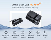 Cámara de Tablero 4K 70mai A810 Resolución Ultra HD 2160P GPS Integrado ADAS - details 0