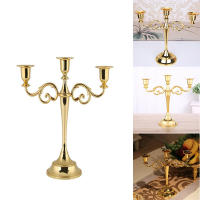 Candelabros de mesa de Metal, soporte de vela para boda, mesa de comedor, fiesta de Navidad, decoración del hogar - details 2