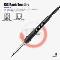 JCD 2-in-1 Welding Station 750W Hot Air Gun LCD Digital Display Adjustable Temperature SMD BGA IC Soldering Repair Tools 8898 - details 8