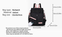 Mochila informal de tela Oxford, bolso escolar de viaje antirrobo, bolso de hombro bidireccional multifuncional - details 0