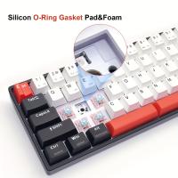 SKYLOONG GK61 QMK/VIA teclado por Cable Mini 60% de diseño RGB retroiluminación interruptor mecánico de juego USB plug - in caliente PBT - details 3