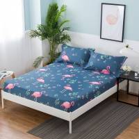 Sábana bajera de algodón estampada, sábanas para cama de cuatro esquinas con banda elástica (sin fundas de almohada), 1 ud. - details 9