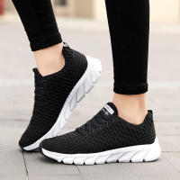 Woman Breathable Mesh Platform Sneakers Women Slip on Soft Ladies Casual Running Shoes Woman Knit Sock Shoes Flats - details 2