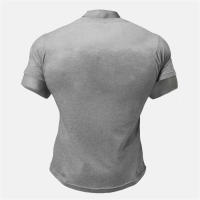 Men's Summer Short Sleeve Fitness T Shirt Sport Gym Muscle T-shirts Workout Casual High Quality Breathable Fashion Tops Clothing - details 8