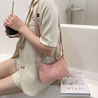 Bolso de hombro de cuero PU de Color sólido Retro para mujer, bolsos de moda, monederos casuales, bolsos de mano para mujer - details 2