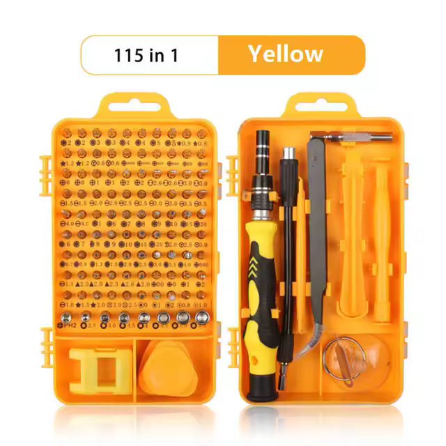 Llave de destornillador magnética Torx Phillips 130 en 1 con bit para tornillo eléctrico herramienta de reparación para teléfonos y PC estilo de cabeza hexagonal normal para uso doméstico DIY - 1