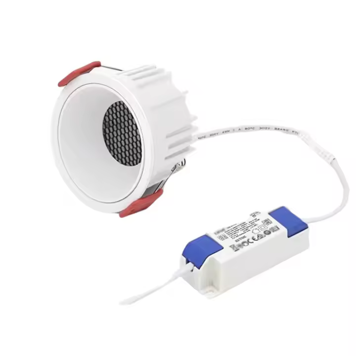 CRI 98 redondo sin marco COB regulable empotrado Downlight 7W LED foco de techo para dormitorio sala de estar cocina - 1