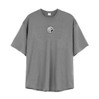 Gym Sport T-shirt Summer 0-Neck Short Sleeve Quick Dry T Shirt Men Casual Loose Shirt Gym Bodybuilding Workout Fitness Clothing - details 12