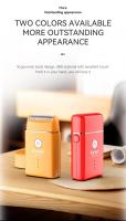 Kemei-Afeitadora de lámina única para hombre, afeitadora inalámbrica potente con USB-C, tamaño Mini, para viaje, profesional, portátil, recortadora de barba - details 4